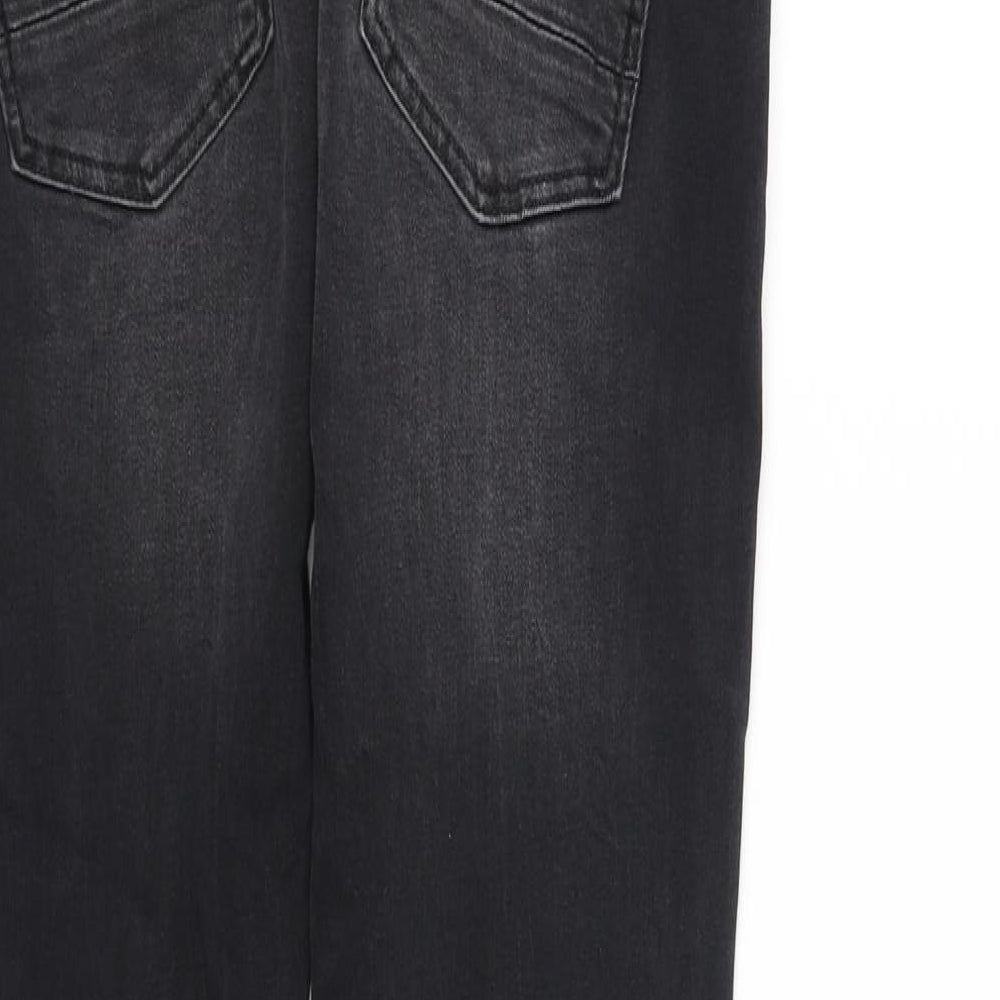 Primark Womens Black   Straight Jeans Size M L32 in