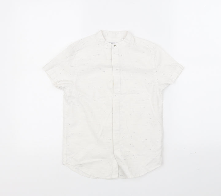 NEXT Boys White Basic Button-Up Size 7 Years