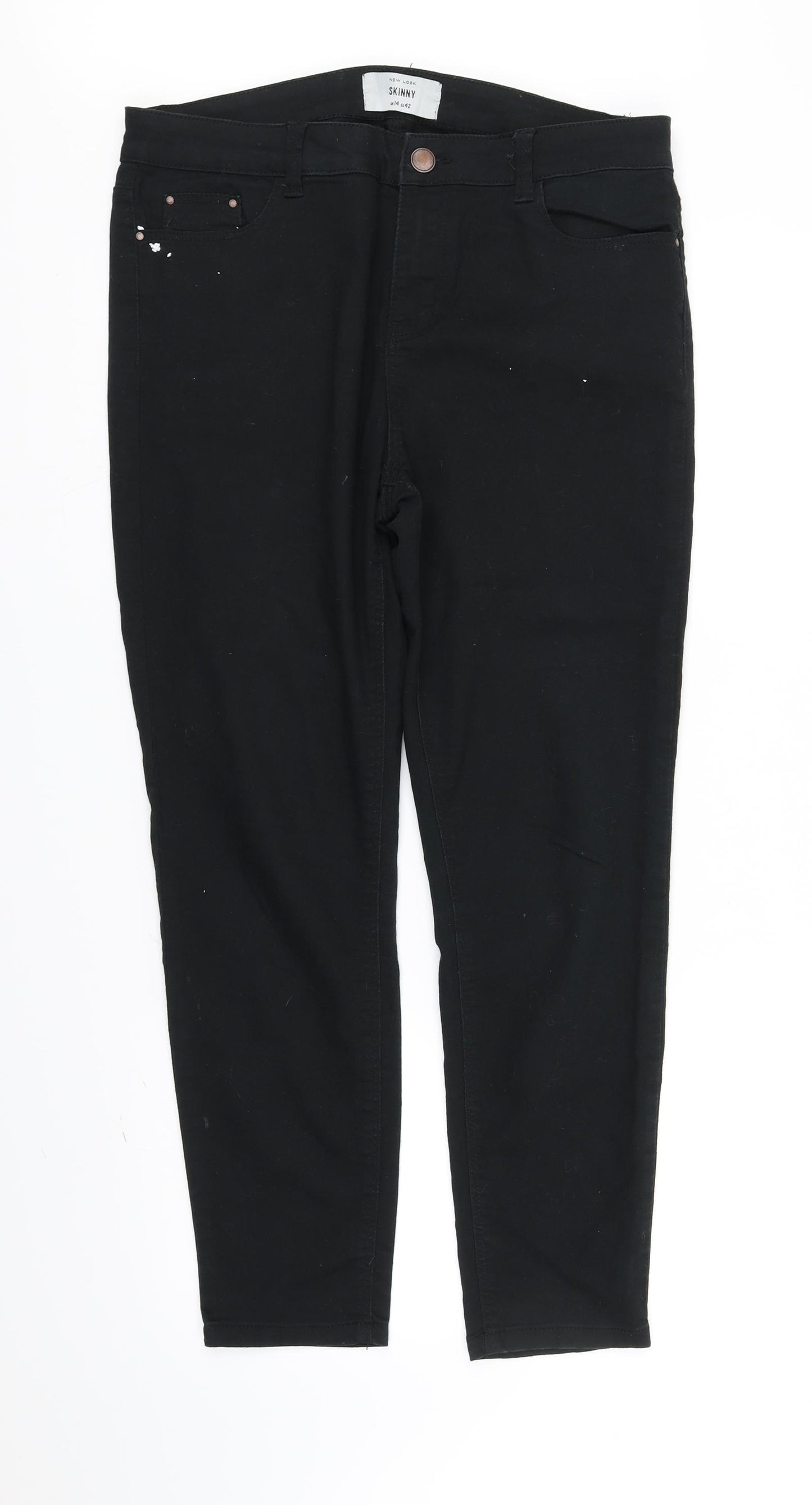 New Look Womens Black   Skinny Jeans Size 14 L30 in