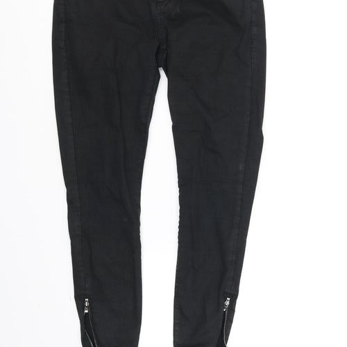 Topshop Womens Black   Straight Jeans Size M L30 in