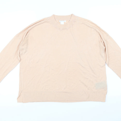 H&M Womens Pink   Pullover Jumper Size S