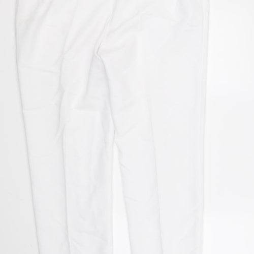 Marks and Spencer Womens White   Trousers  Size 18 L30 in