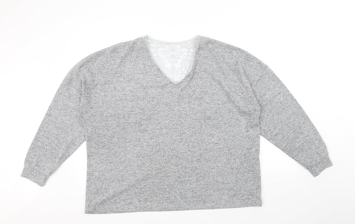 Dorothy Perkins Womens Grey Pullover Jumper Size 16