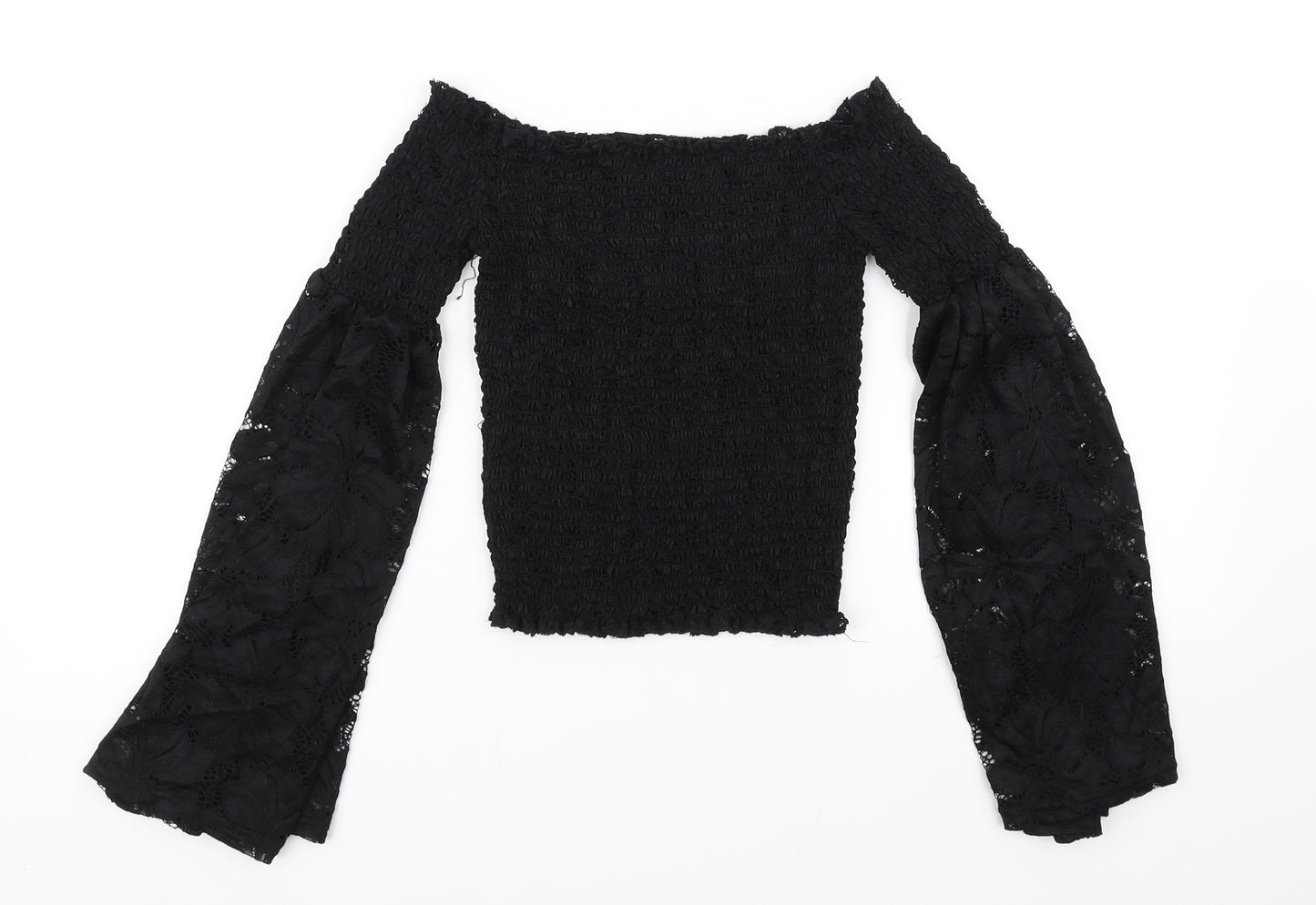 River Island Womens Black   Basic T-Shirt Size 8