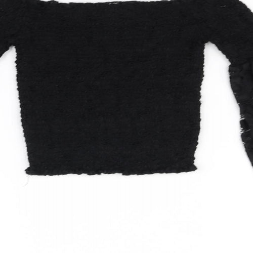 River Island Womens Black   Basic T-Shirt Size 8