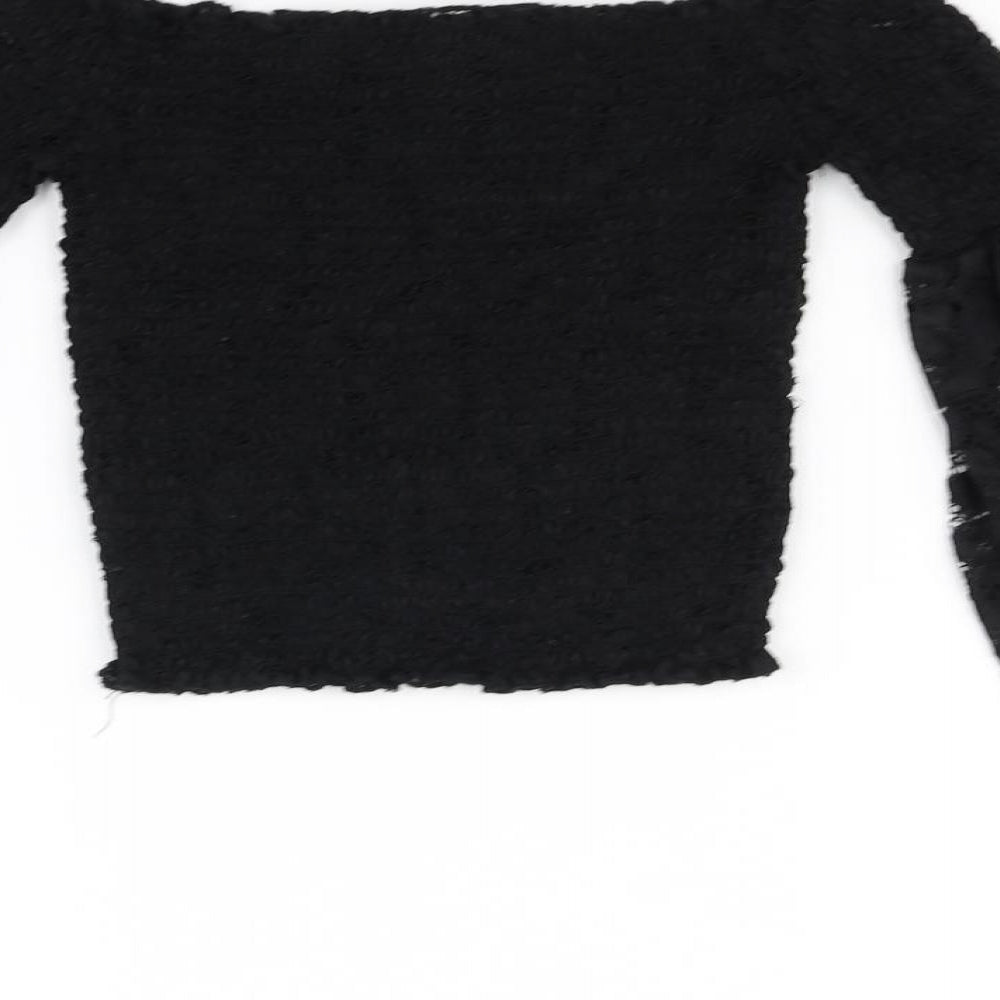 River Island Womens Black   Basic T-Shirt Size 8