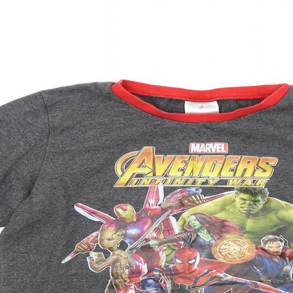 Avon Boys Grey   Basic T-Shirt Size 9-10 Years