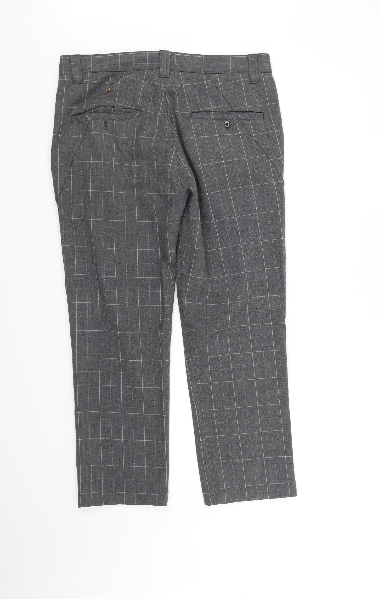 Element Womens Grey Check  Trousers  Size 34 in L27 in