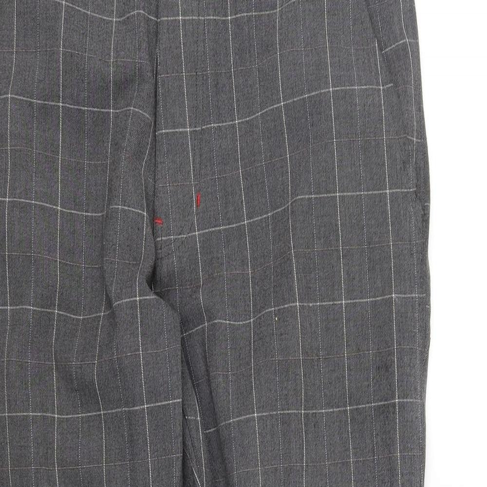 Element Womens Grey Check  Trousers  Size 34 in L27 in