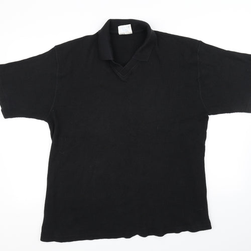 Deuce Womens Black   Basic Polo Size XL