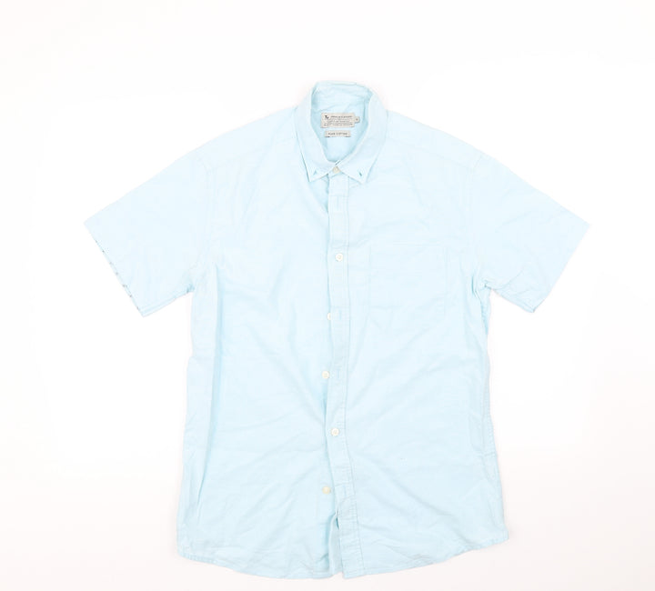TU Mens Blue Polo Size S