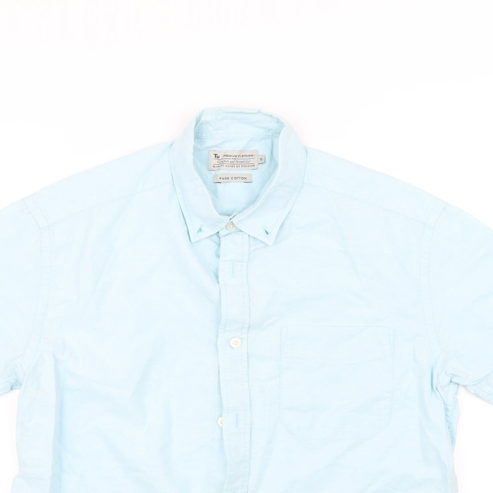 TU Mens Blue    Polo Size S