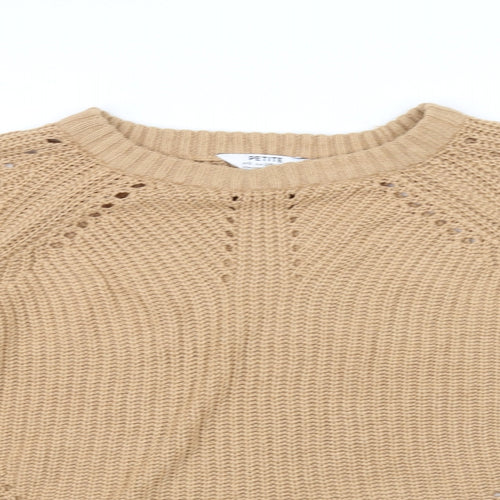 Dorothy Perkins Womens Beige   Pullover Jumper Size 10