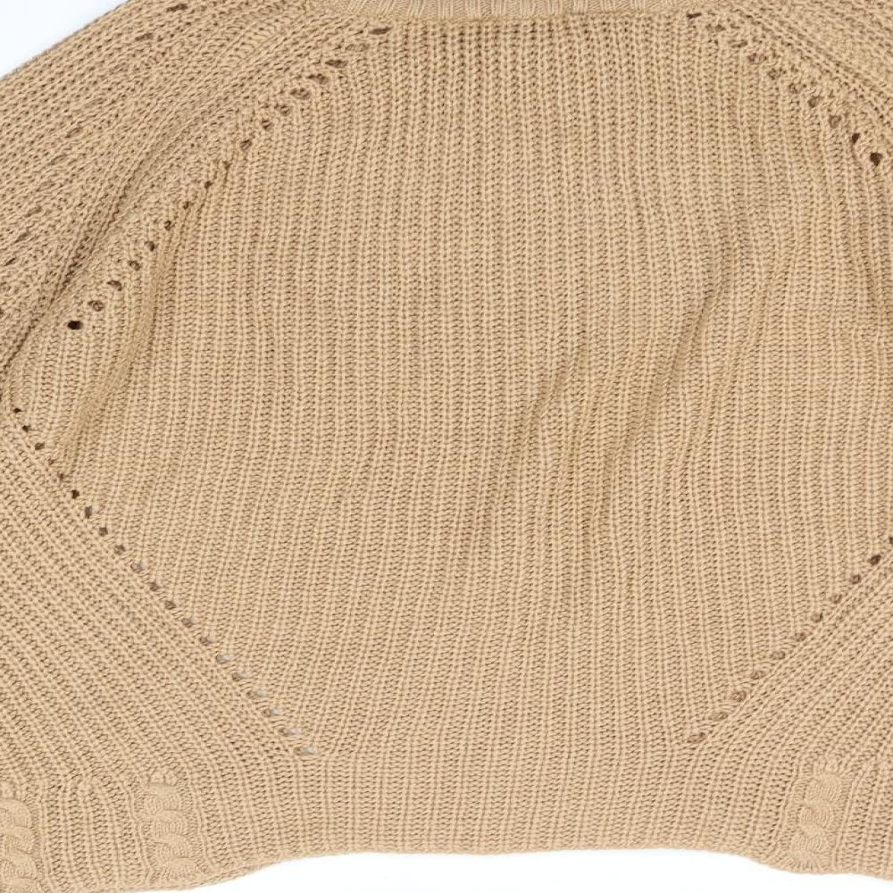 Dorothy Perkins Womens Beige   Pullover Jumper Size 10