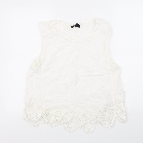 New Look Womens White   Basic T-Shirt Size S