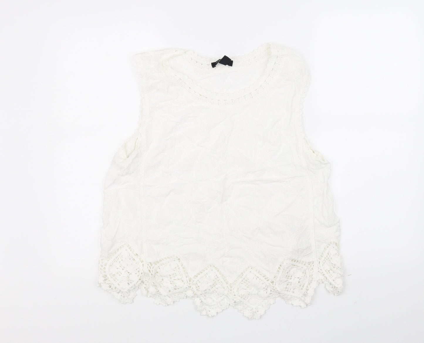 New Look Womens White   Basic T-Shirt Size S