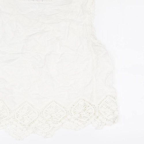 New Look Womens White   Basic T-Shirt Size S
