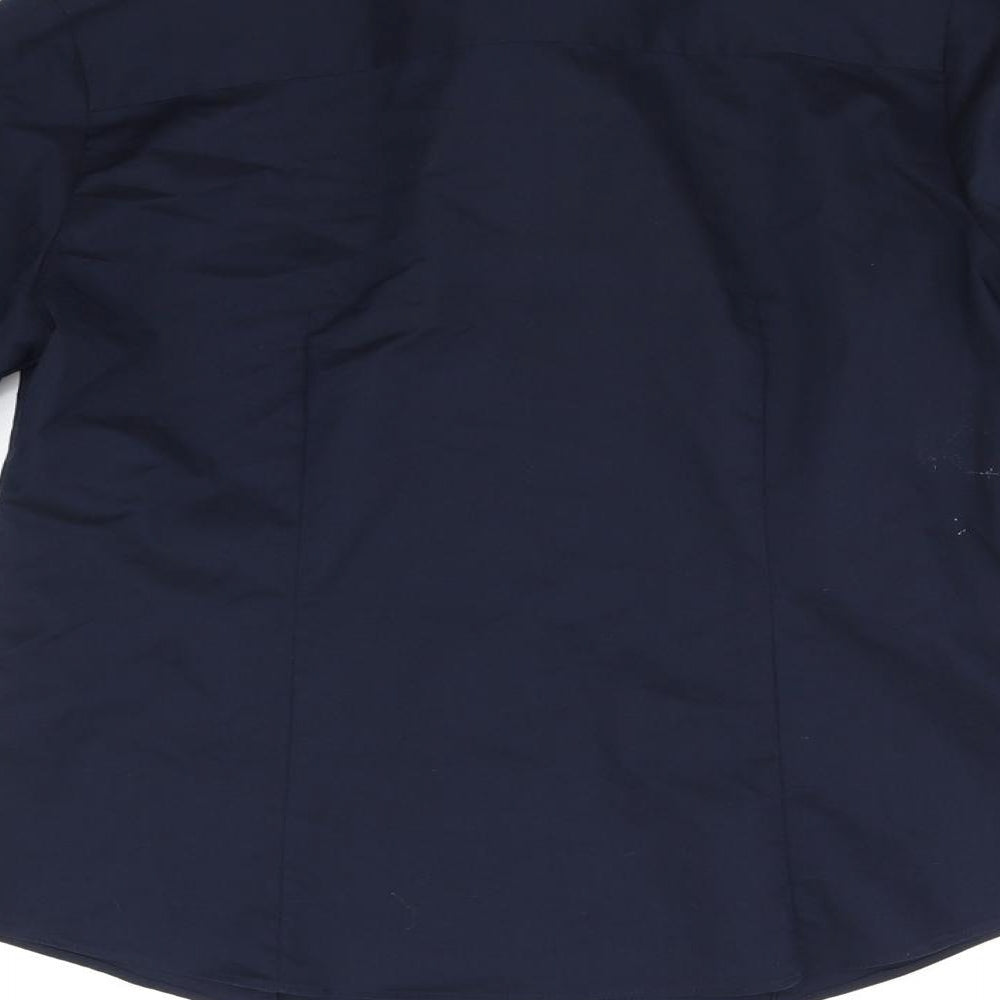 NEXT Womens Blue   Basic Button-Up Size 8