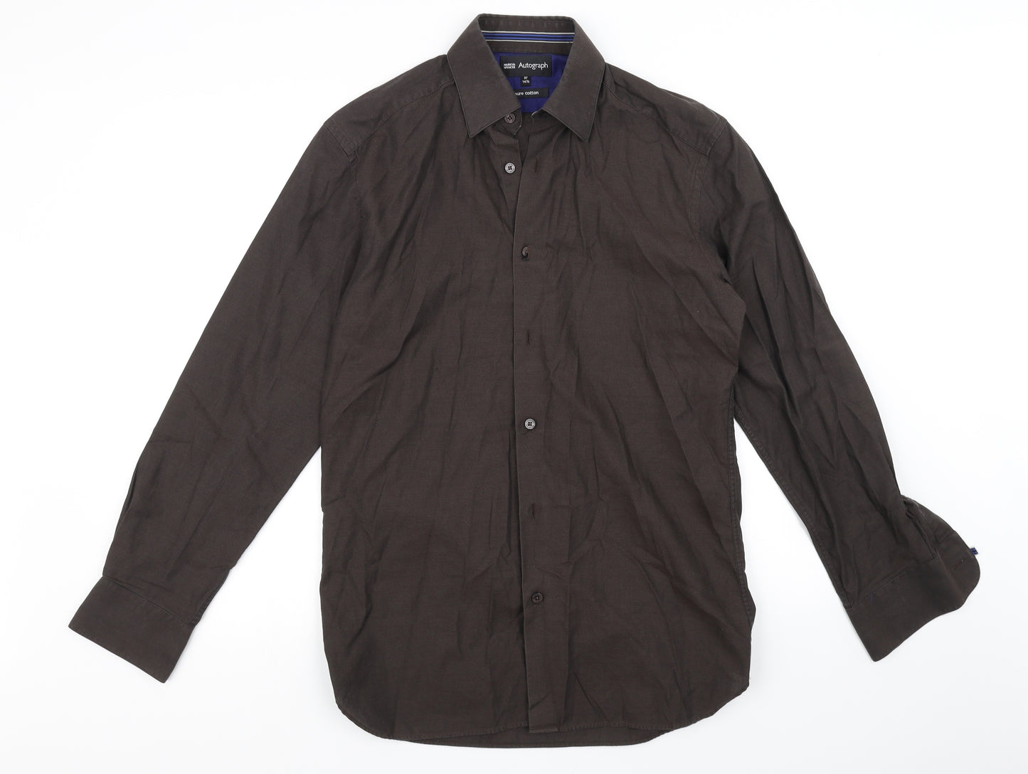 Autograph Womens Brown   Basic Button-Up Size 14