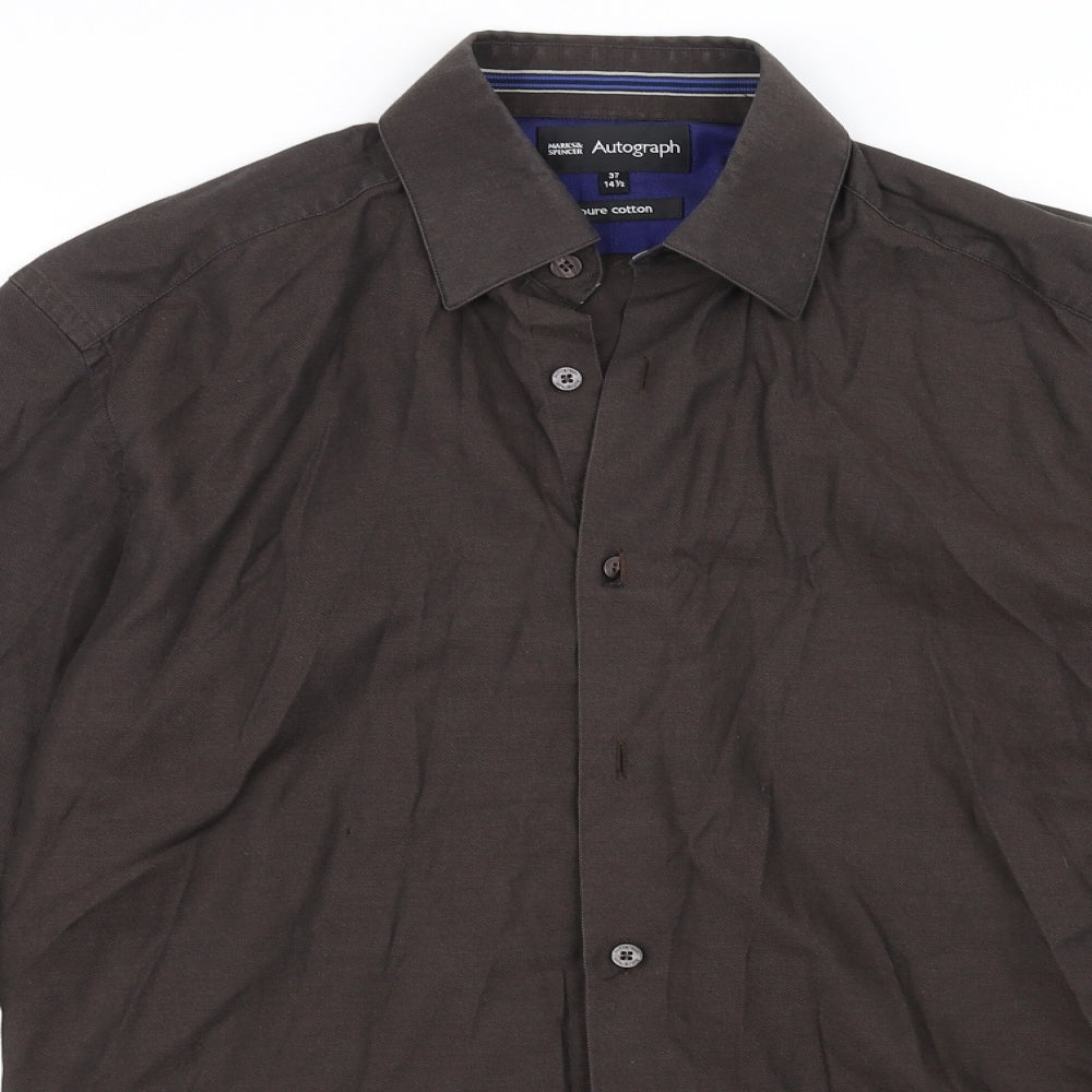 Autograph Womens Brown   Basic Button-Up Size 14