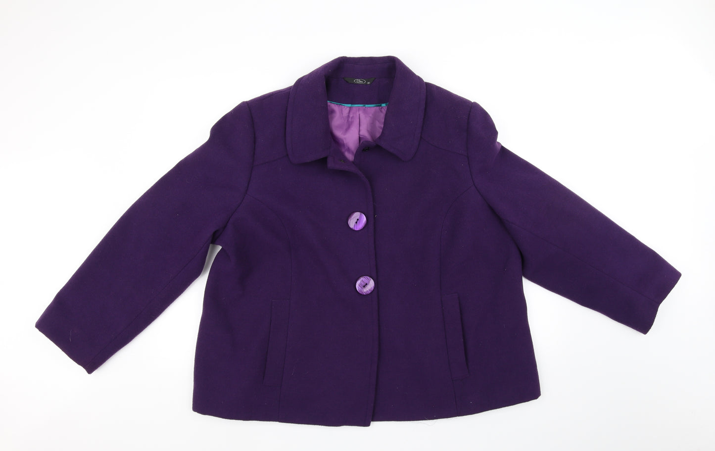 BM Womens Purple   Jacket  Size 22