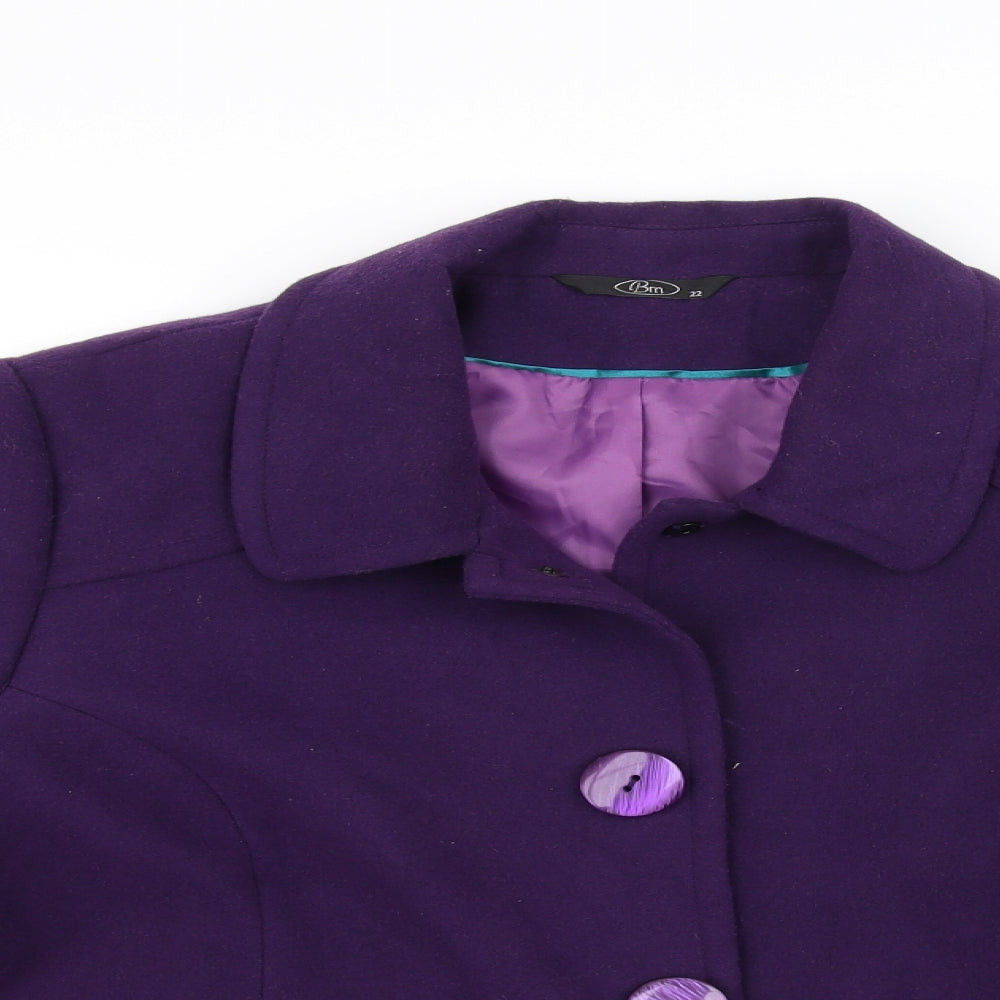 BM Womens Purple   Jacket  Size 22