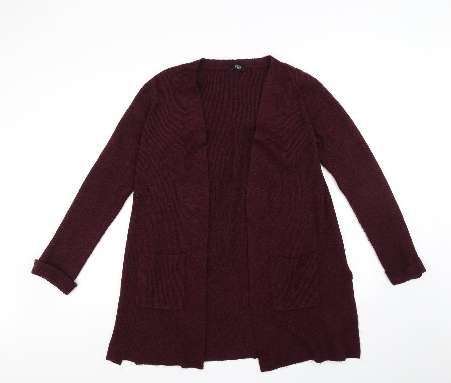 F&F Womens Purple   Cardigan Jumper Size 10
