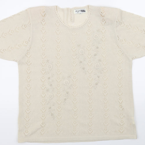 ayrbell Womens Beige   Pullover Jumper Size XL
