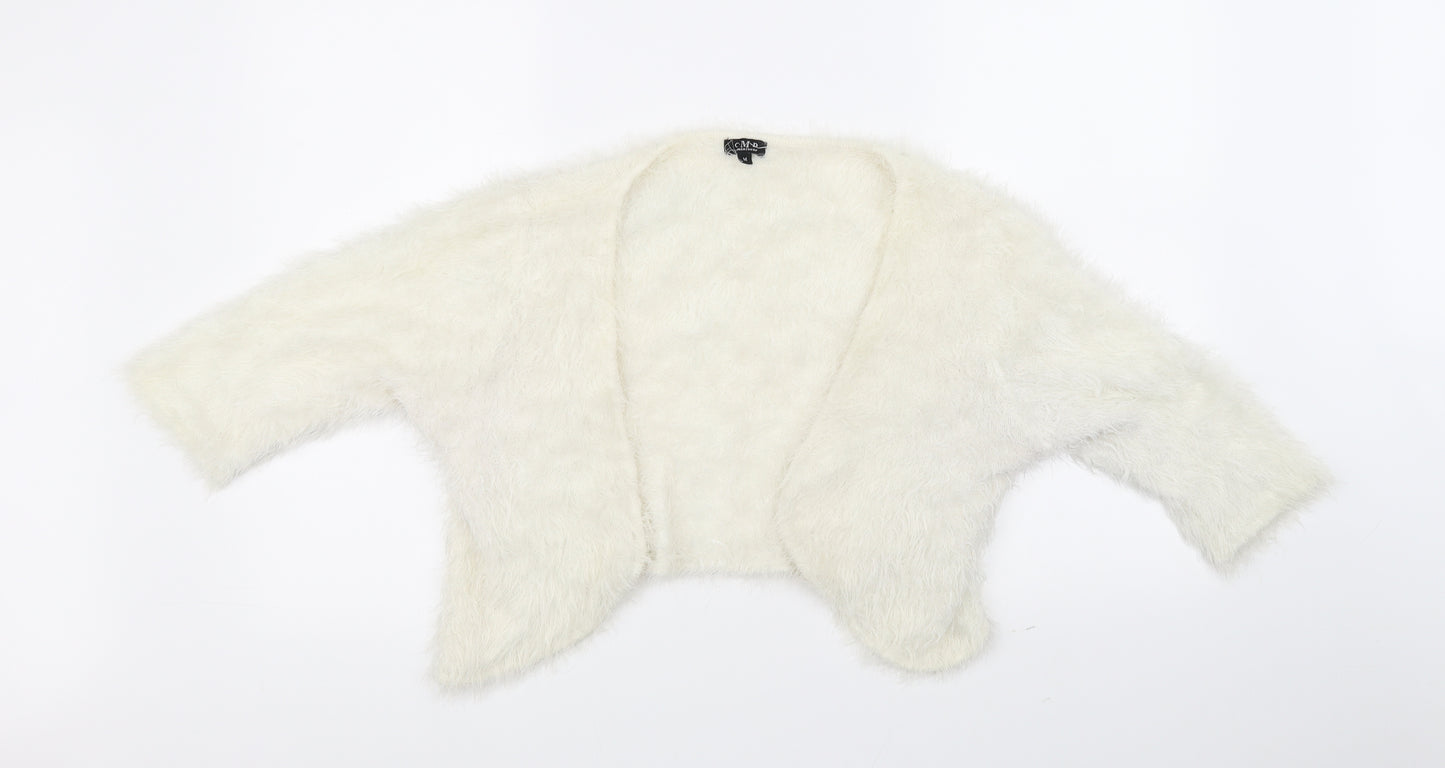 CMD Womens White   Cardigan Jumper Size M