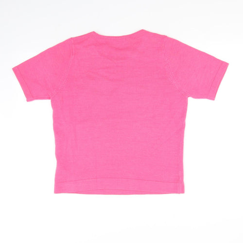 Classic Womens Pink   Basic T-Shirt Size 12