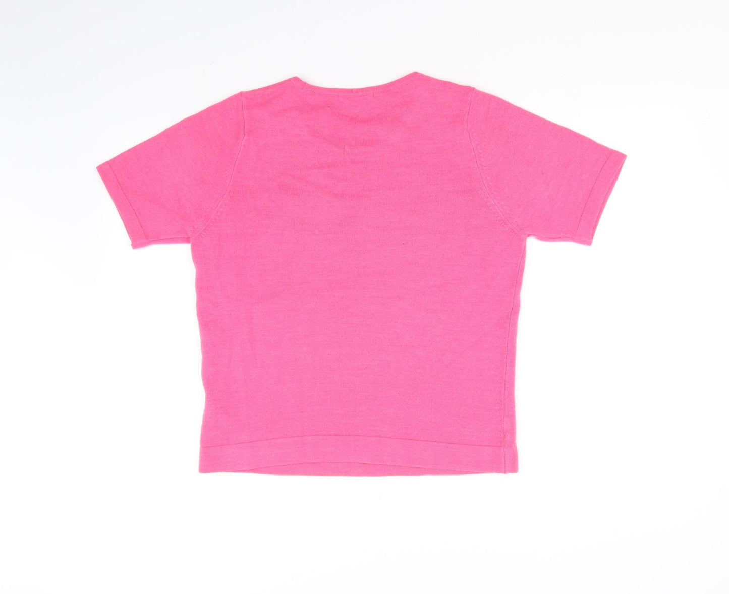 Classic Womens Pink   Basic T-Shirt Size 12
