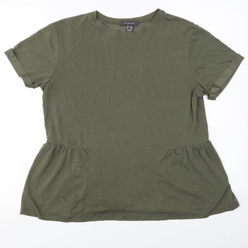 Primark  Womens Green   Basic T-Shirt Size 10