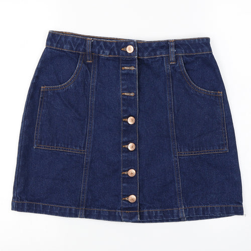 Papaya  Womens Blue   A-Line Skirt Size 10