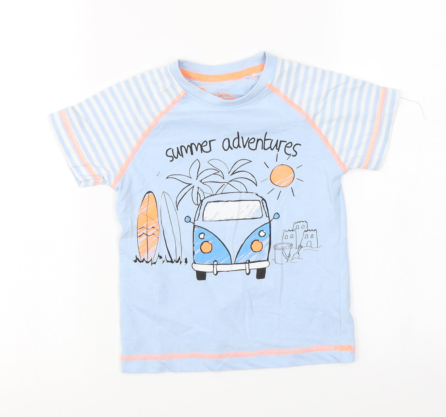 Matalan  Boys Blue   Basic T-Shirt Size 4-5 Years