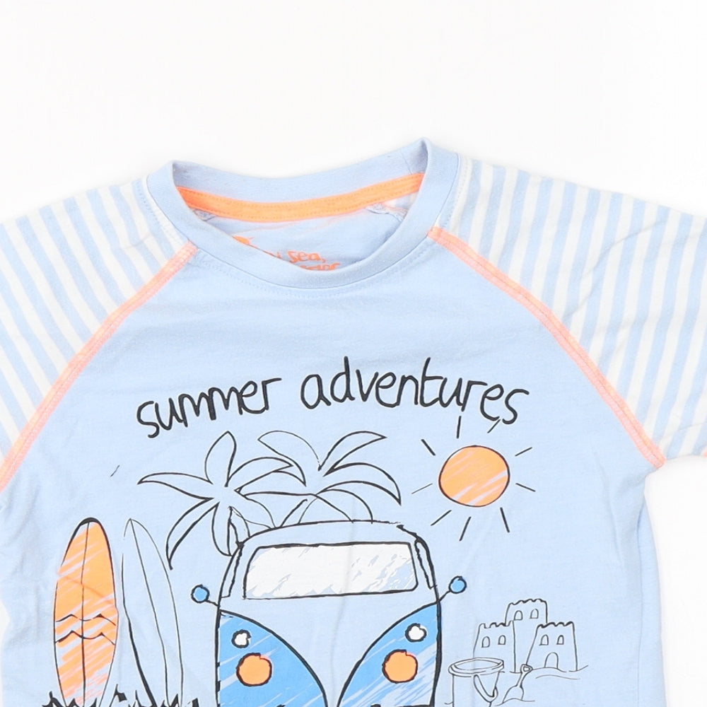 Matalan  Boys Blue   Basic T-Shirt Size 4-5 Years