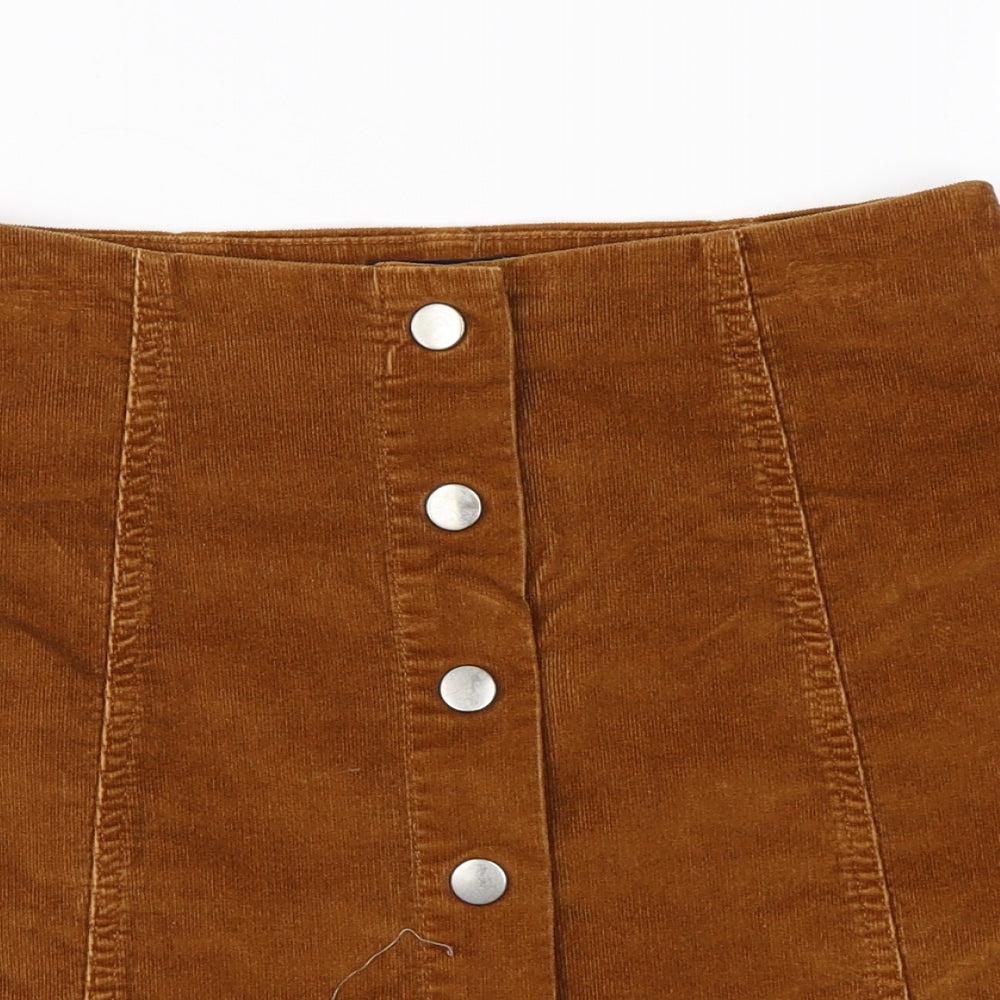 Papaya  Womens Brown   Bandage Skirt Size 8