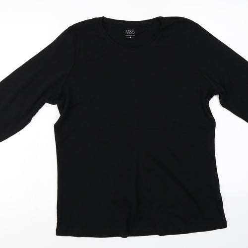 Marks and Spencer  Womens Black   Basic T-Shirt Size 18