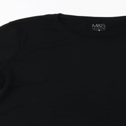Marks and Spencer  Womens Black   Basic T-Shirt Size 18
