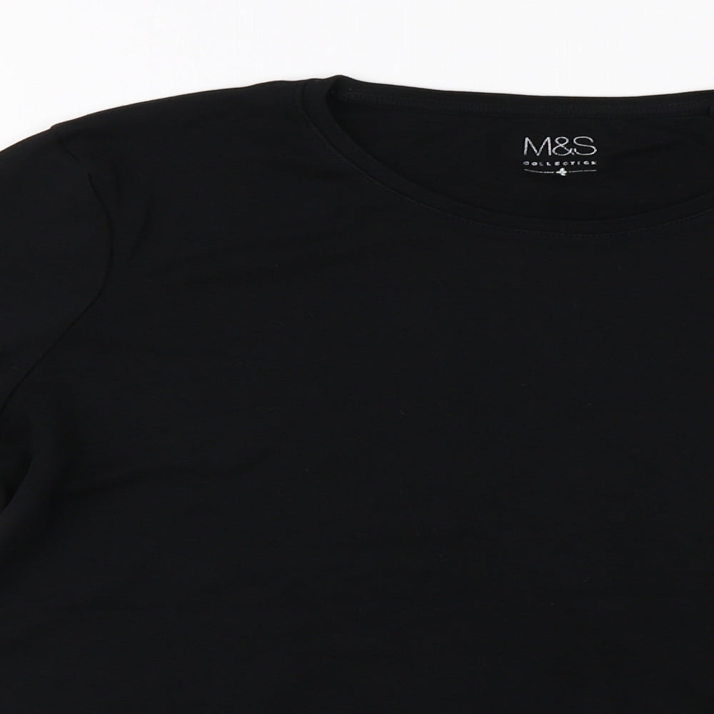 Marks and Spencer  Womens Black   Basic T-Shirt Size 18