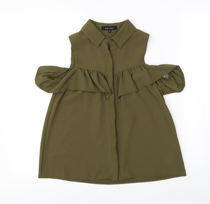 New Look  Womens Green   Basic Blouse Size 8