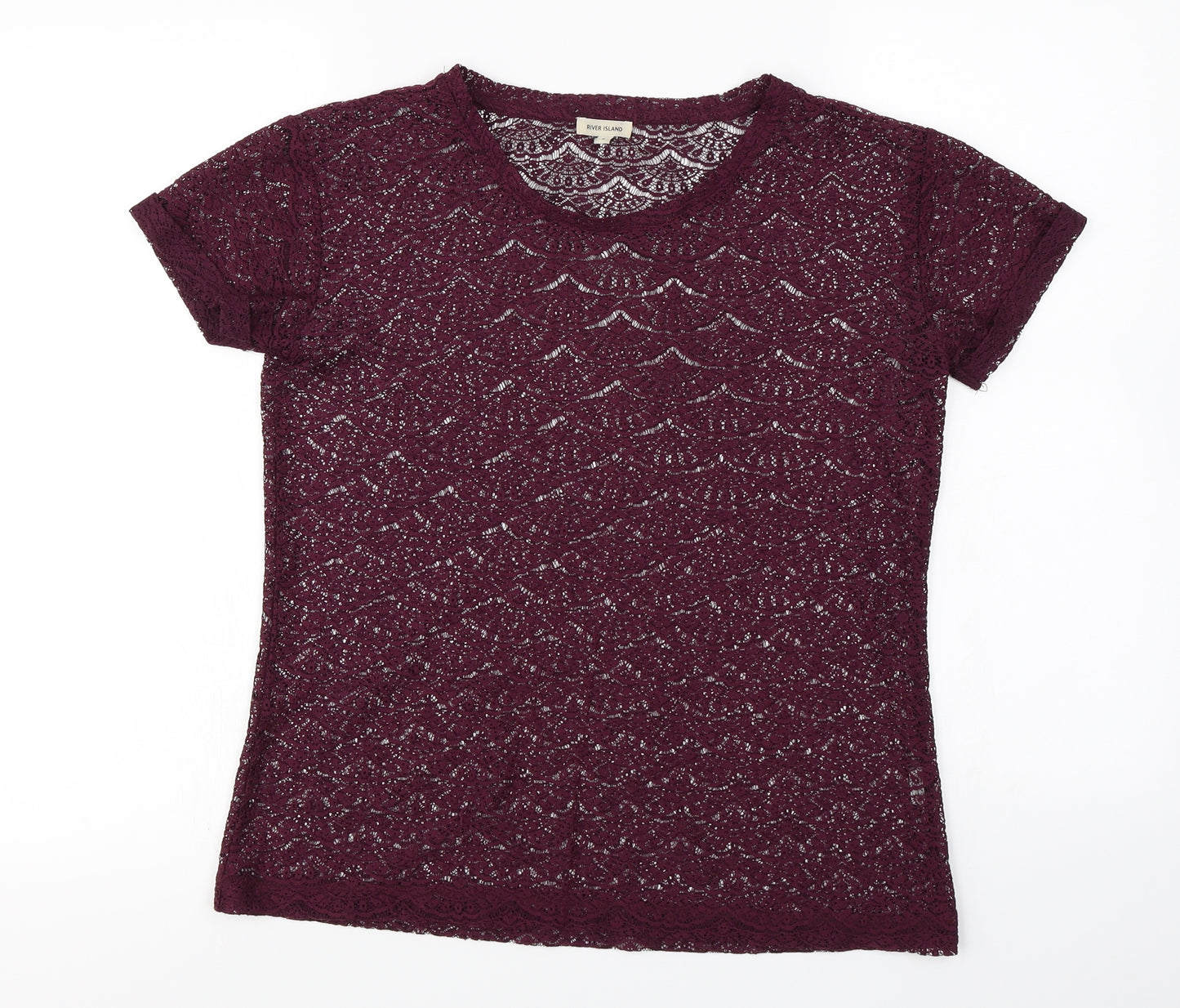 River Island  Womens Purple   Basic T-Shirt Size 6