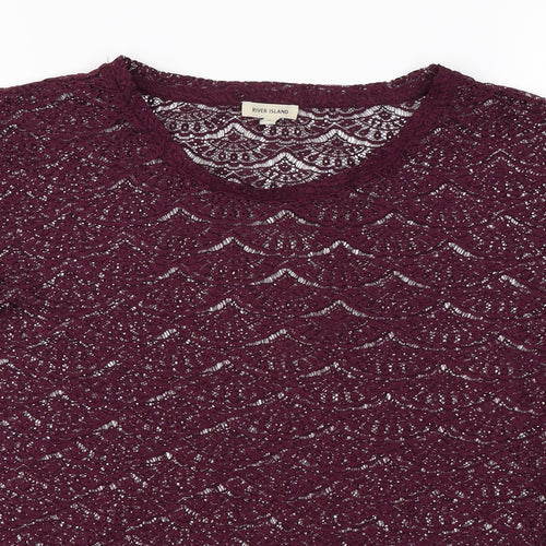 River Island  Womens Purple   Basic T-Shirt Size 6