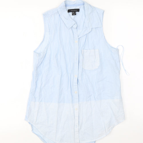 Atmosphere  Womens Blue   Basic Button-Up Size 8