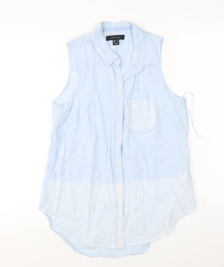 Atmosphere  Womens Blue   Basic Button-Up Size 8