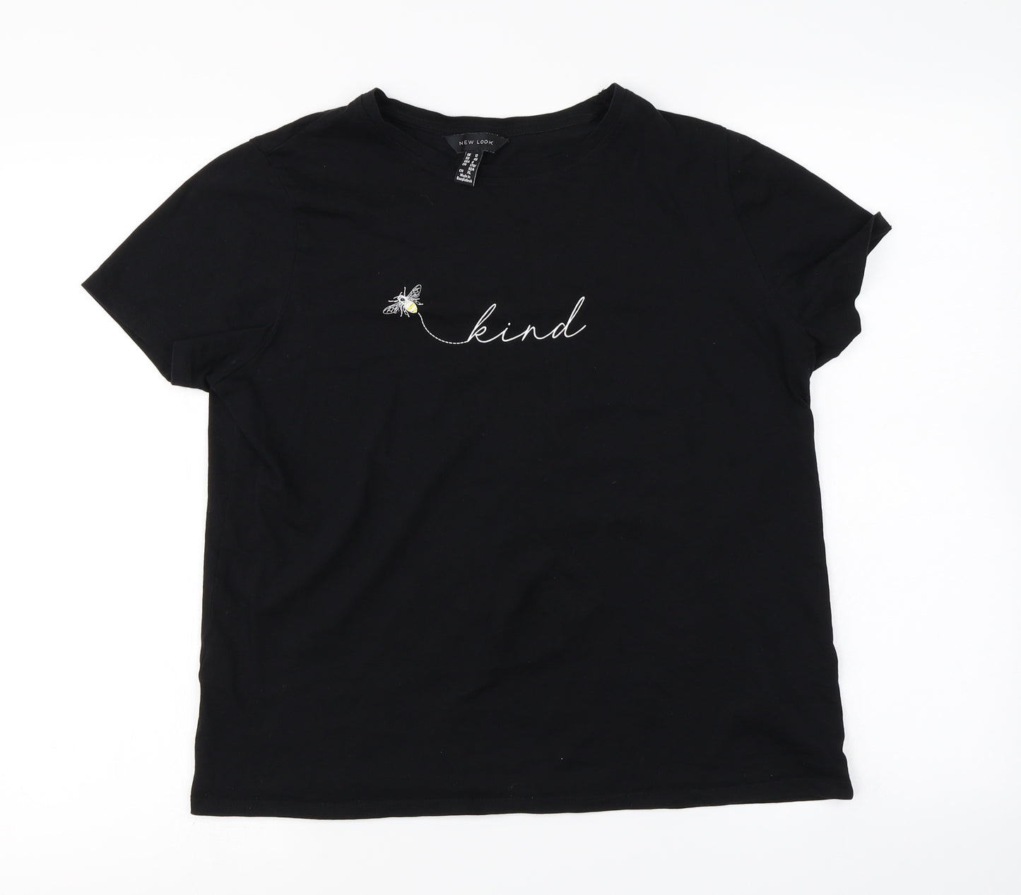 New Look  Womens Black   Basic T-Shirt Size 12