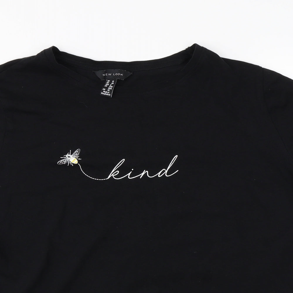 New Look  Womens Black   Basic T-Shirt Size 12