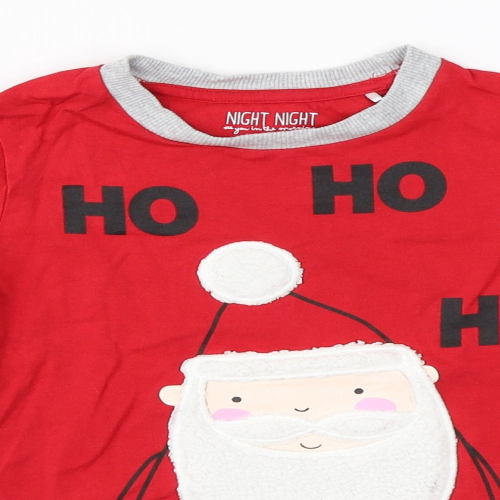night night Boys Red    Pyjama Top Size 5-6 Years  - Christmas jumper