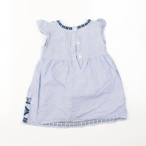 Matalan Boys Blue Striped  A-Line  Size 12-18 Months