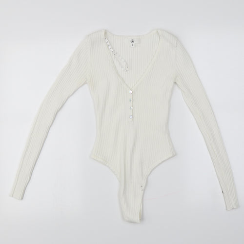 Missguided  Womens White   Bodysuit One-Piece Size S