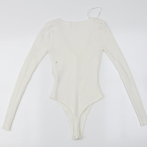 Missguided  Womens White   Bodysuit One-Piece Size S